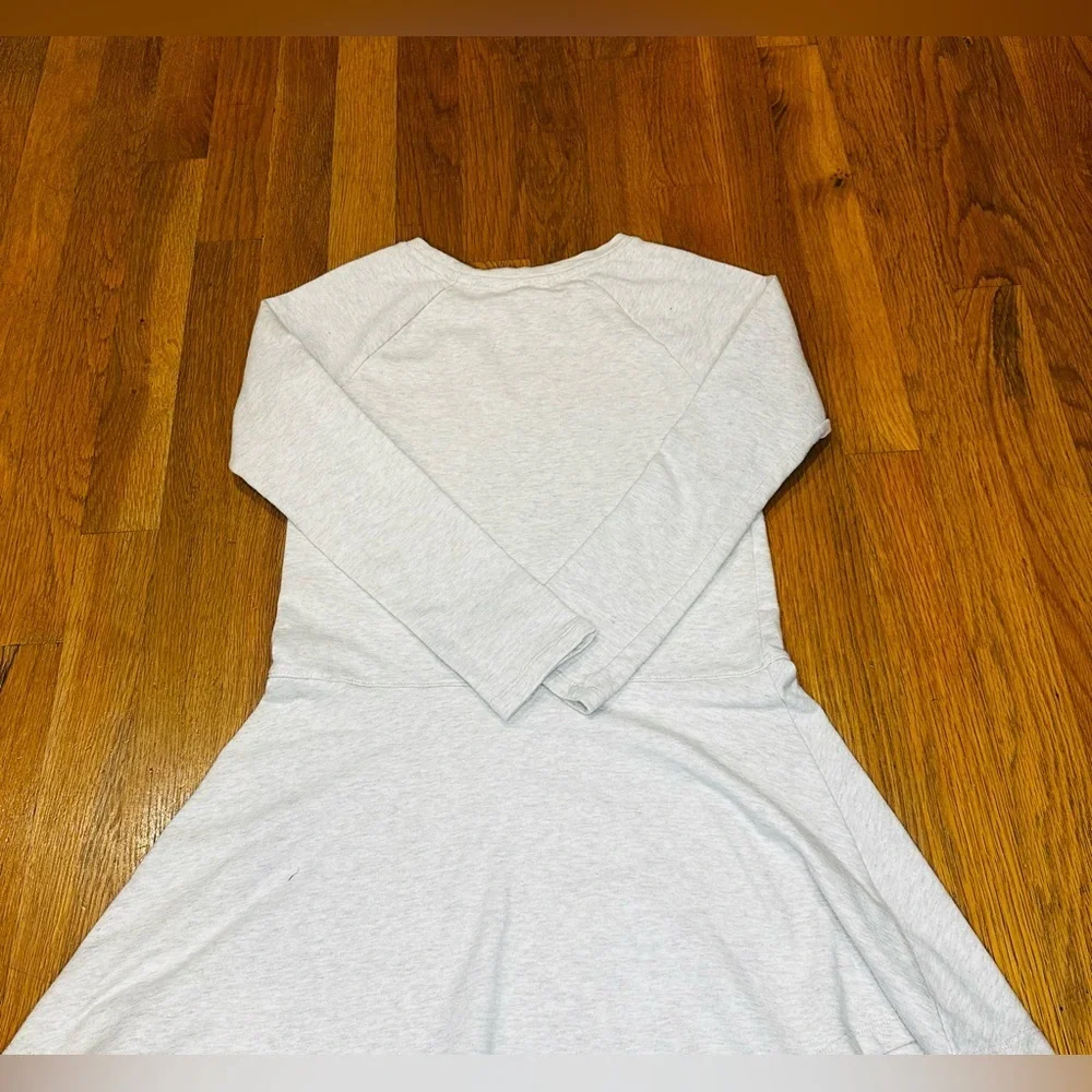 GAP Kids Tan/Cream Sequin Star Long Sleeve Fit & Flare Dress | Size M (8)